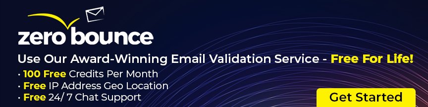 ZeroBounce Email Verification